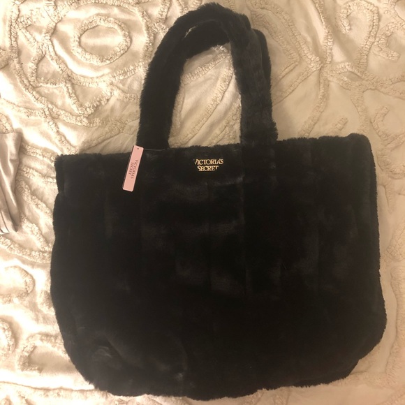Victoria's Secret Handbags - Victoria’s Secret Fur Tote Bag
